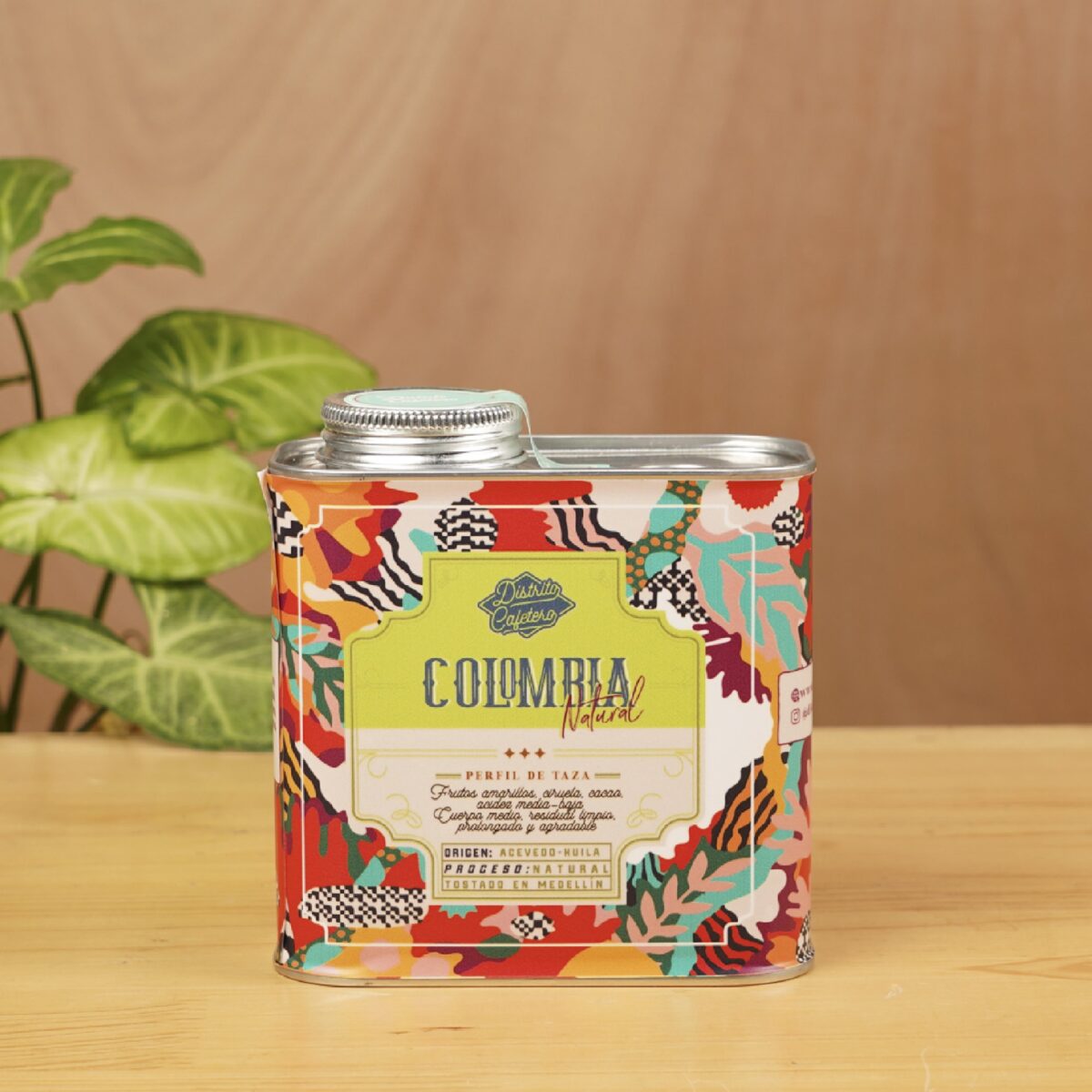 colombia natural - Lata de café Colombia Amarillo Natural