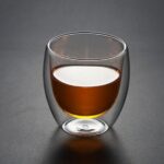 vaso de vidrio para café sin asa para 250ml