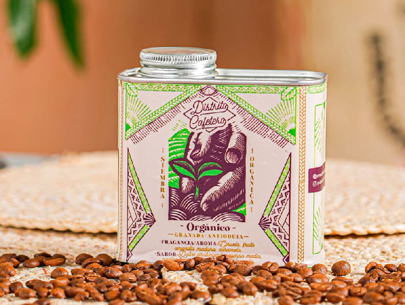 lata cafe organico distrito cafetero - Tripack de latas 227g