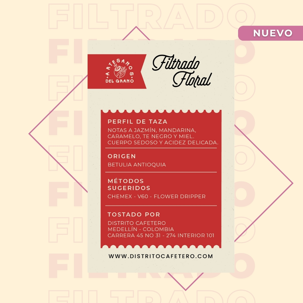 filtrado floral 2 - Café Especial - Filtrado Floral