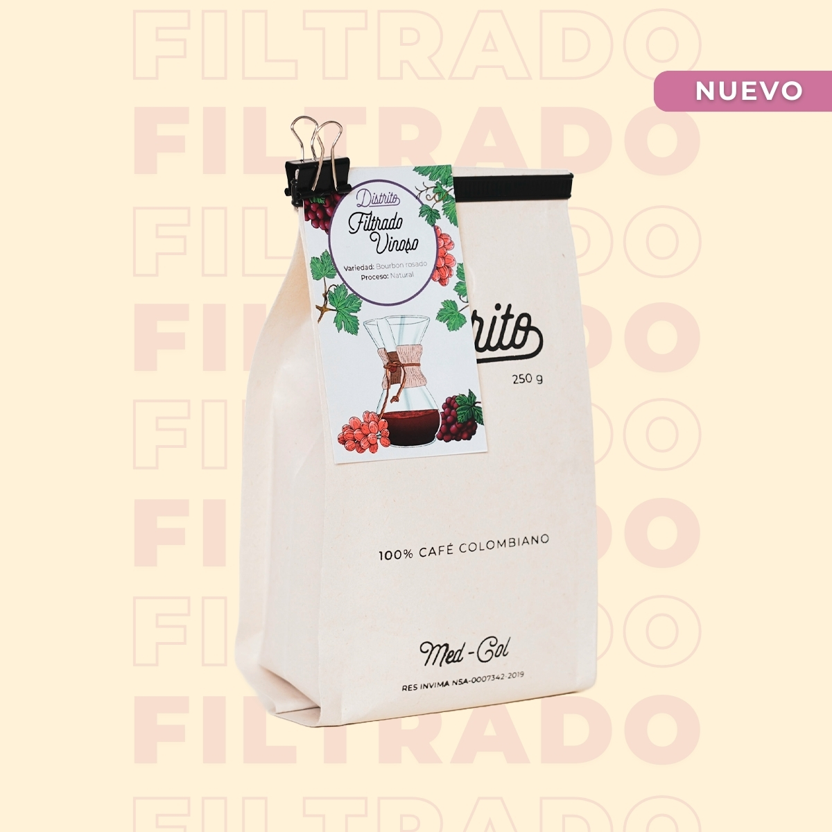 filtrado vinoso bolsa cafe - Café Colombiano - Café de Especialidad