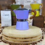 kit regalo moka italiana lila 3 tazas