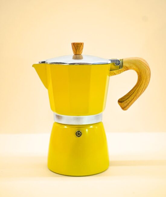 cafetera moka italiana amarilla r52p0cfivq90ecz2m903y3i1hctokdbhiusd260smc - Distrito Cafetero cafetera moka italiana amarilla